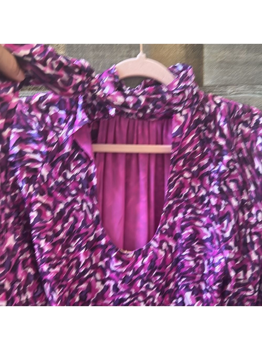 Ramy Brook Kamila Mini Dress Purple Print Size 4 NWT - Picture 7 of 13